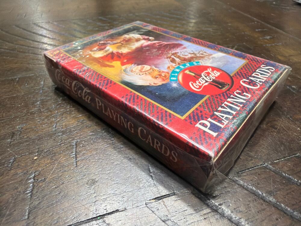 Coca Cola Santa Playing Cards Collector 1997 Sleigh Jack Frost Sealed Deck NOS